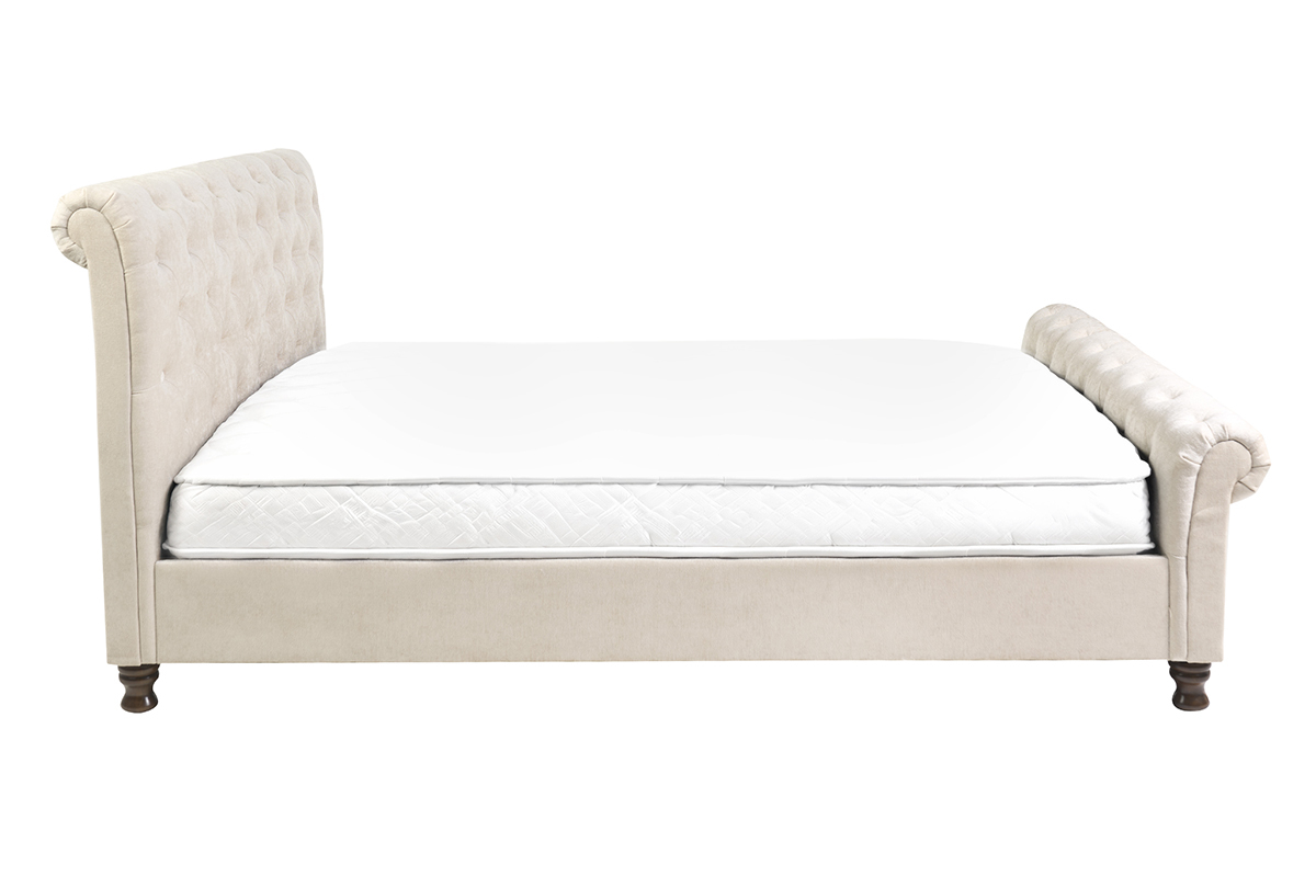 Letto matrimoniale 160x200 velluto capitonne RILEY