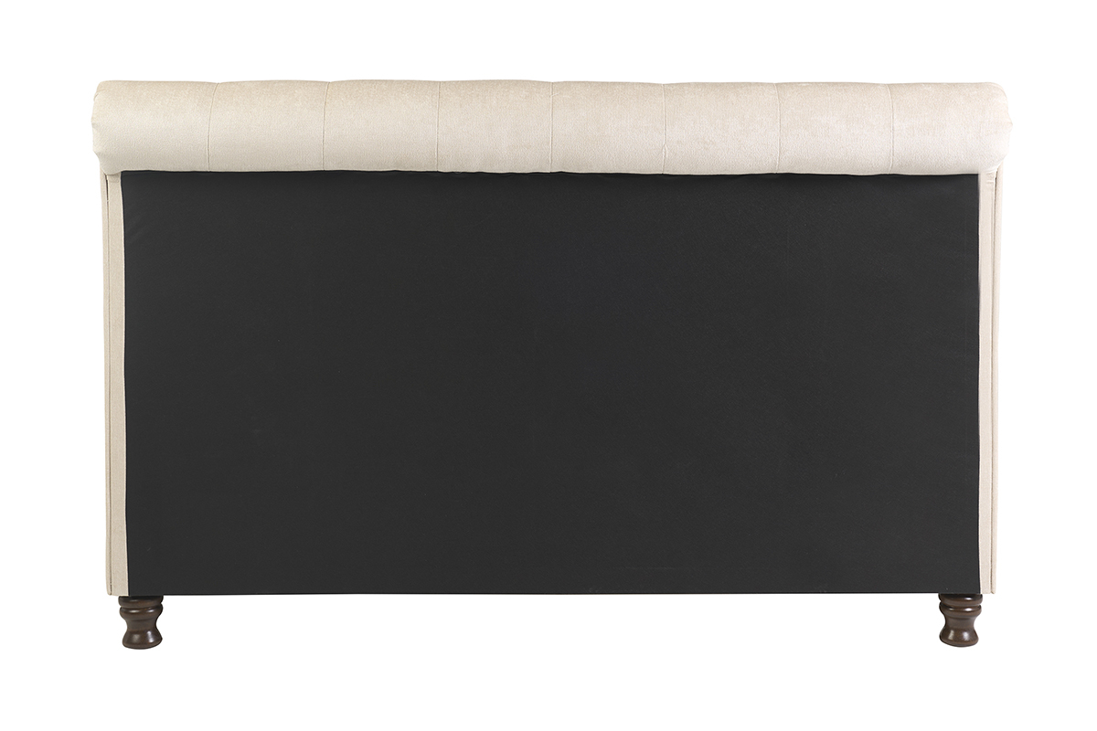 Letto matrimoniale 160x200 velluto capitonne RILEY