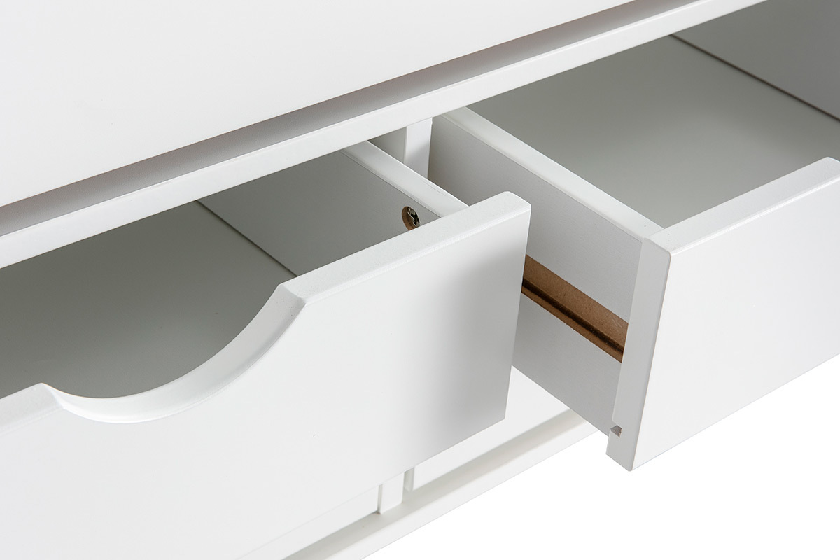 Letto per bambini a cassetti 90x190 in pino bianco CLEO