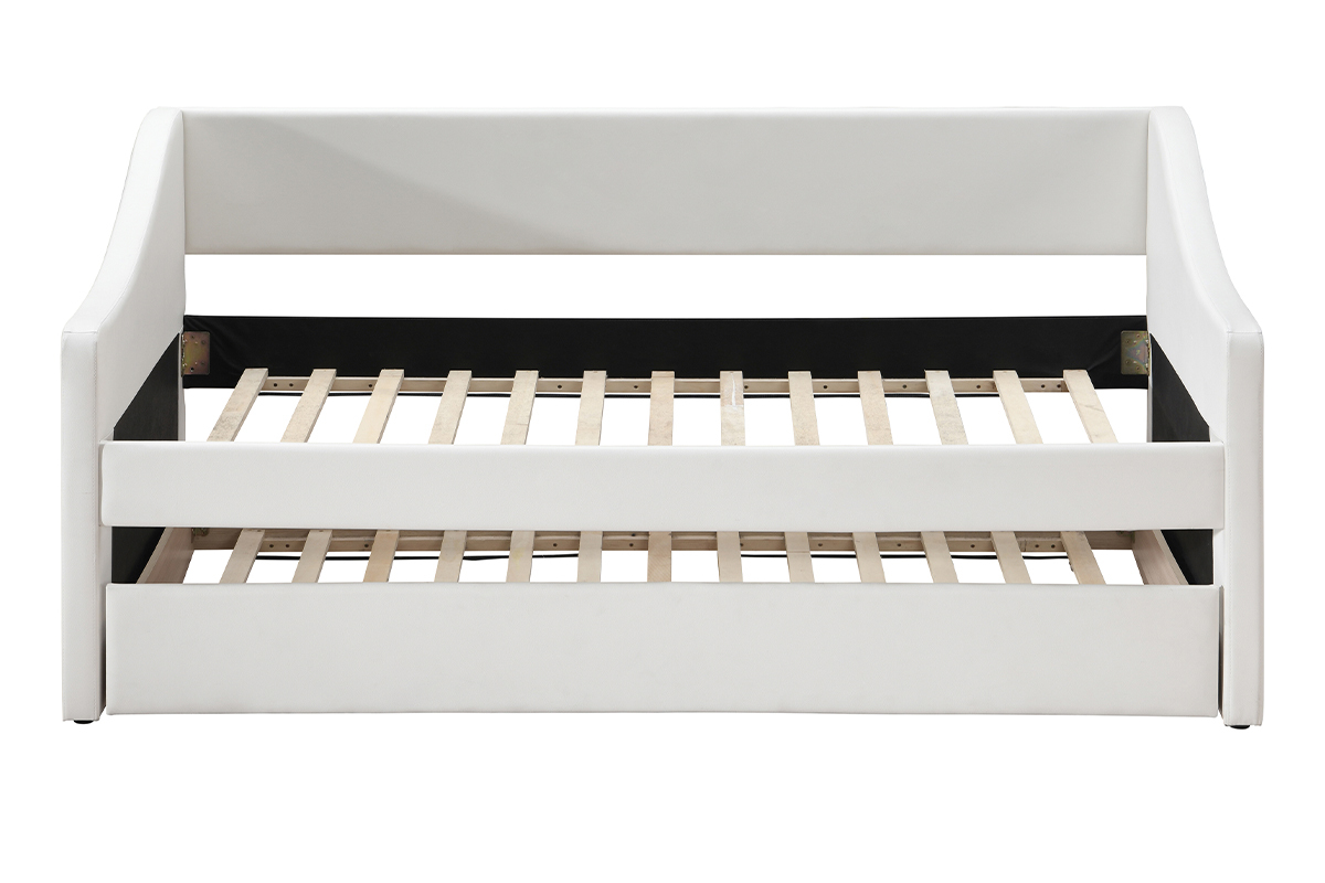 Letto per bambini in poliuretano bianco BEKKER