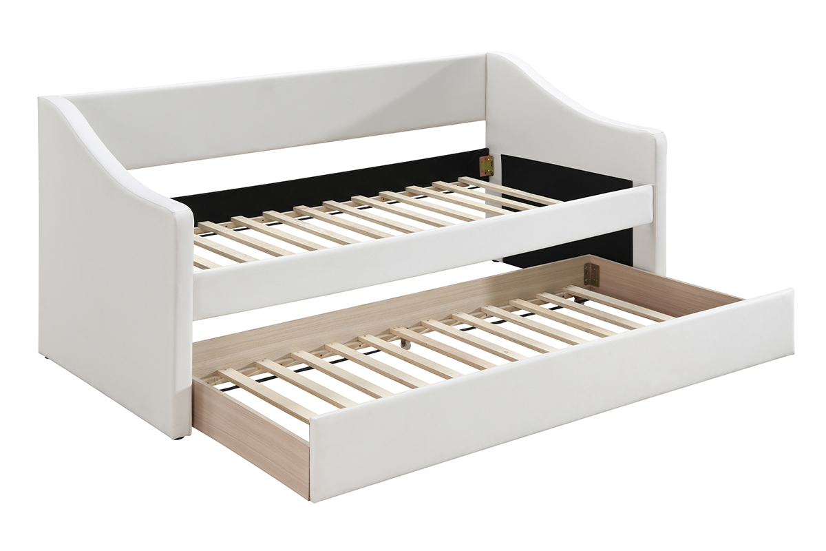 Letto per bambini in poliuretano bianco BEKKER