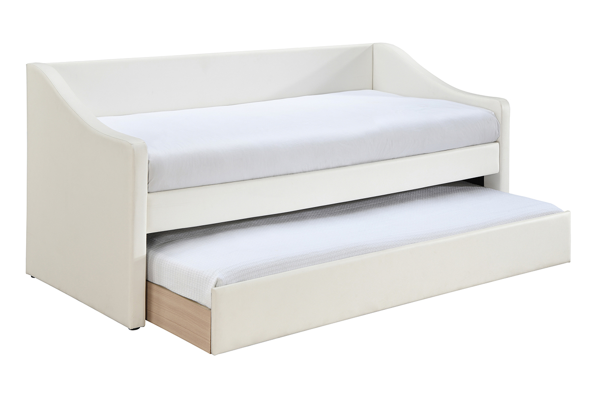 Letto per bambini in poliuretano bianco BEKKER