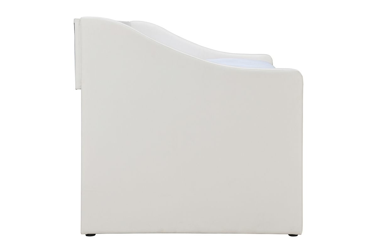 Letto per bambini in poliuretano bianco BEKKER