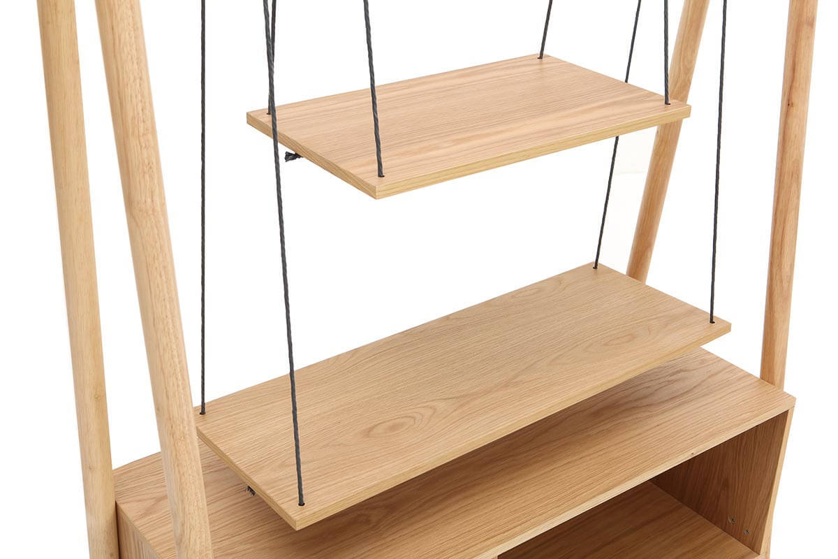 Libereria scandinava quercia chiaro JAPANSK