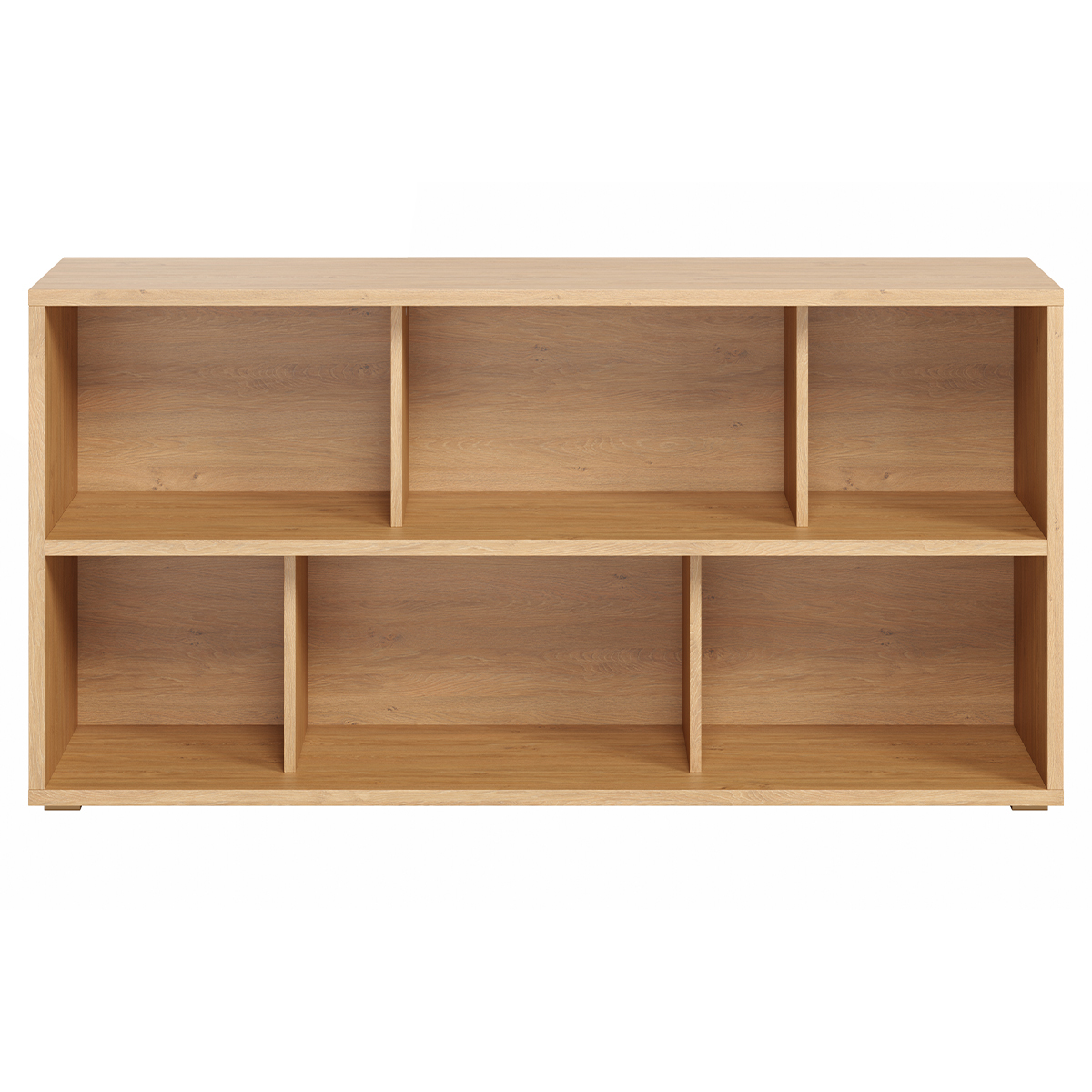 Libreria bassa finitura legno chiaro rovere L140 cm EPURE