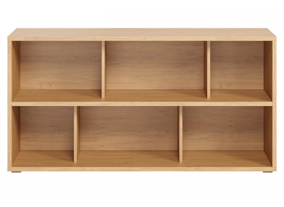 Libreria bassa finitura legno chiaro rovere L140 cm EPURE