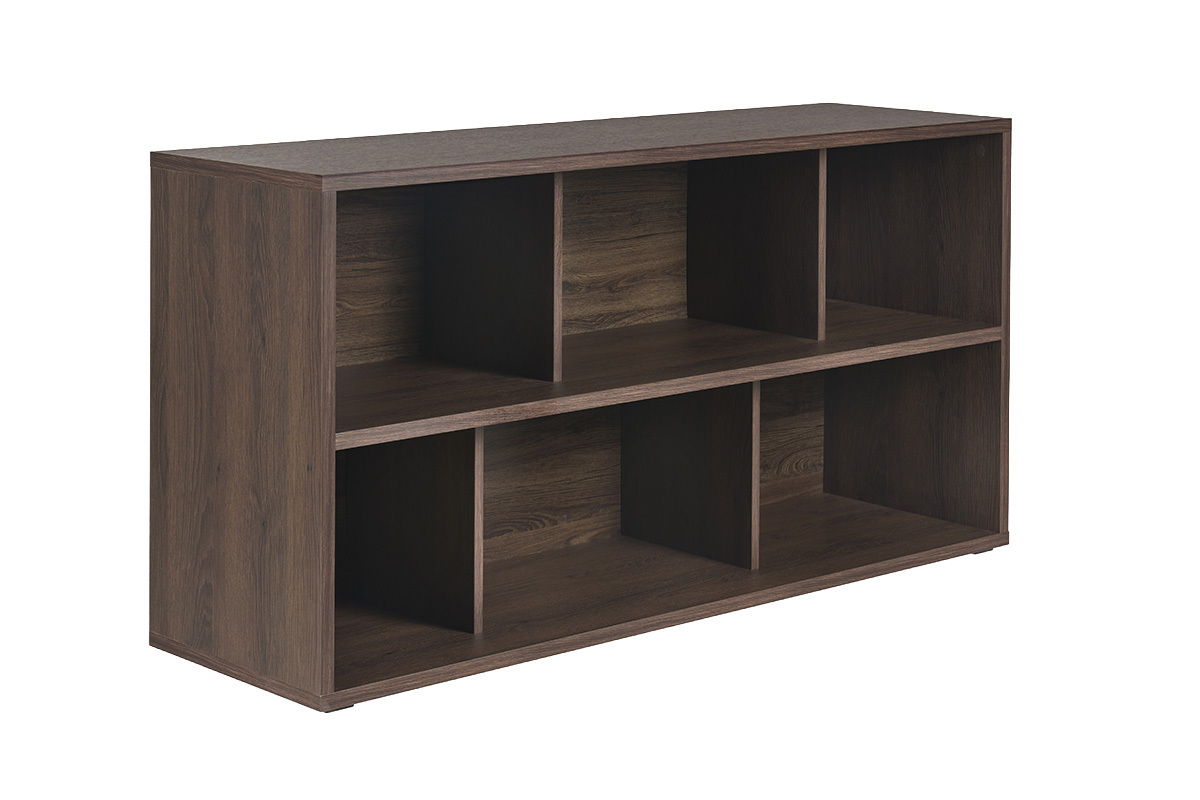 Libreria bassa finitura legno scuro noce L140 cm EPURE