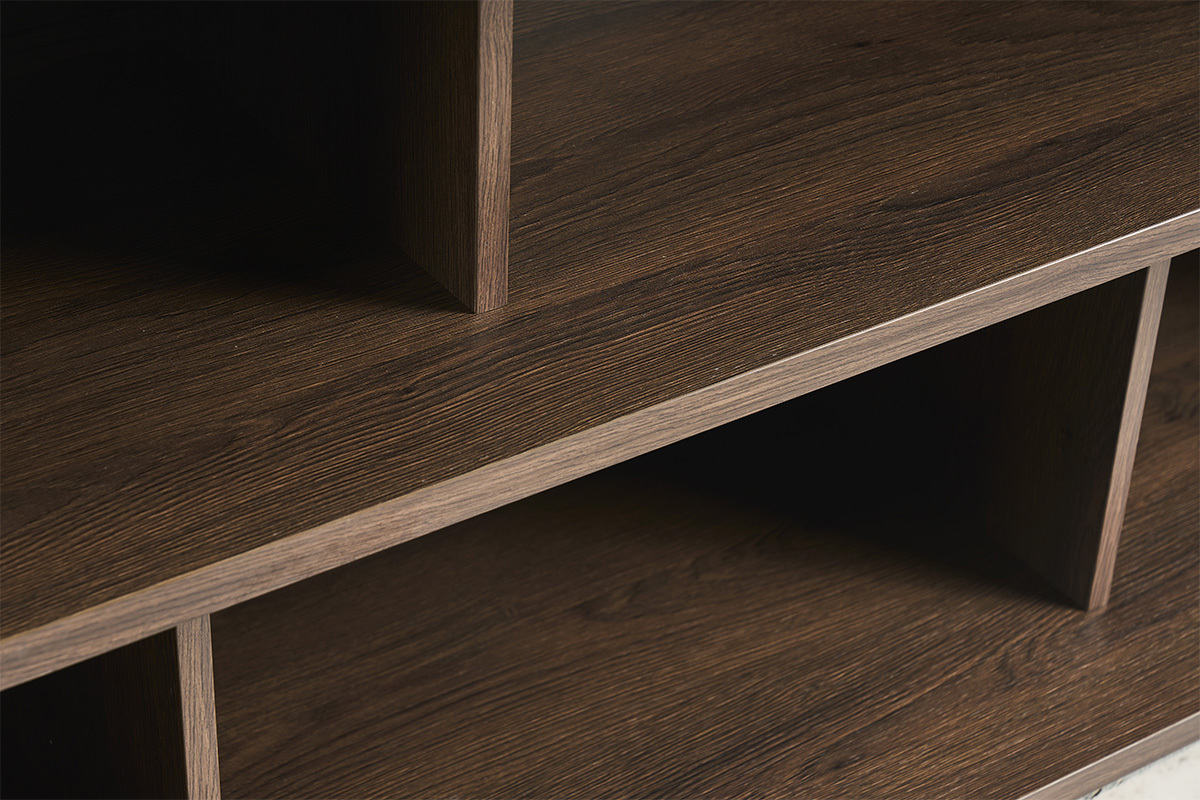 Libreria bassa finitura legno scuro noce L140 cm EPURE