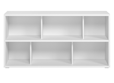 Libreria bassa legno bianco L140 cm EPURE