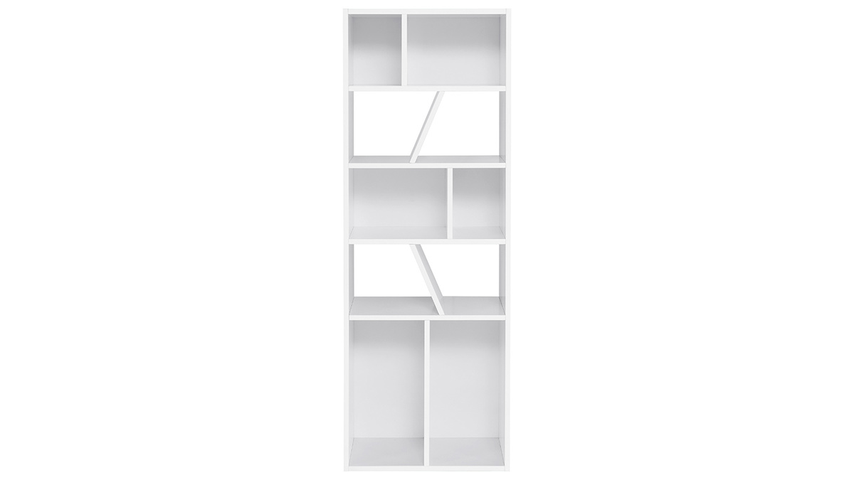 Libreria design bianca 60 cm AZTEQUE