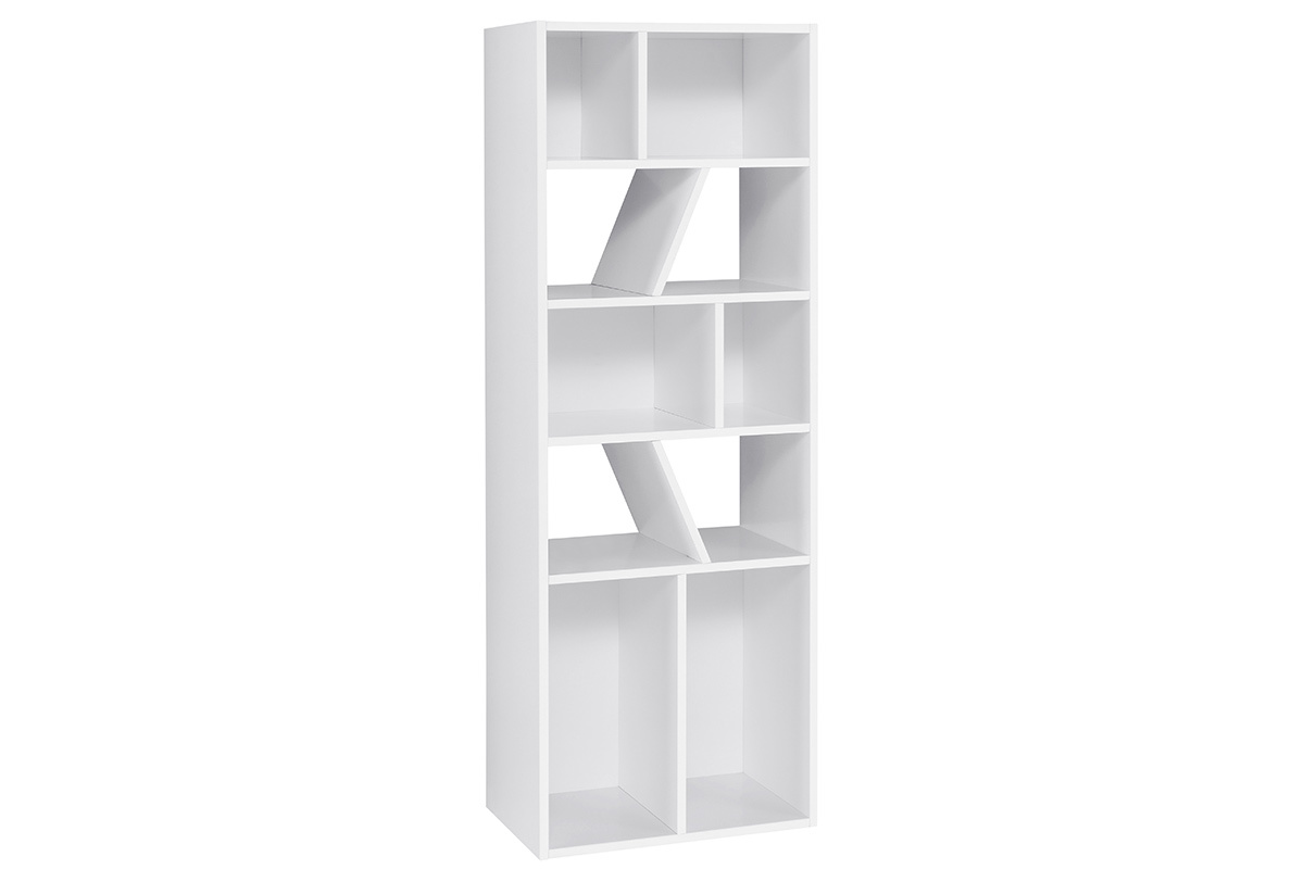 Libreria design bianca 60 cm AZTEQUE