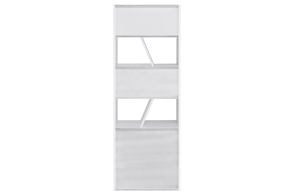 Libreria design bianca 60 cm AZTEQUE