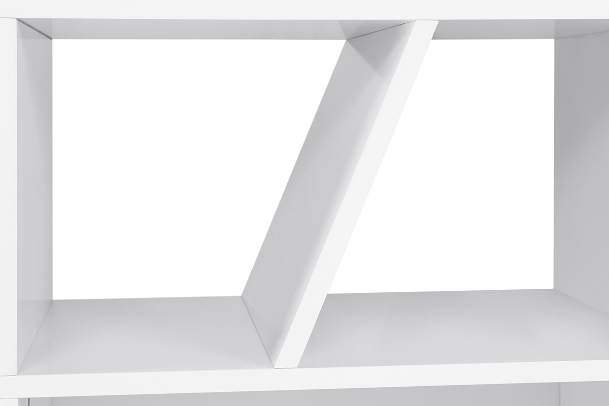 Libreria design bianca 60 cm AZTEQUE