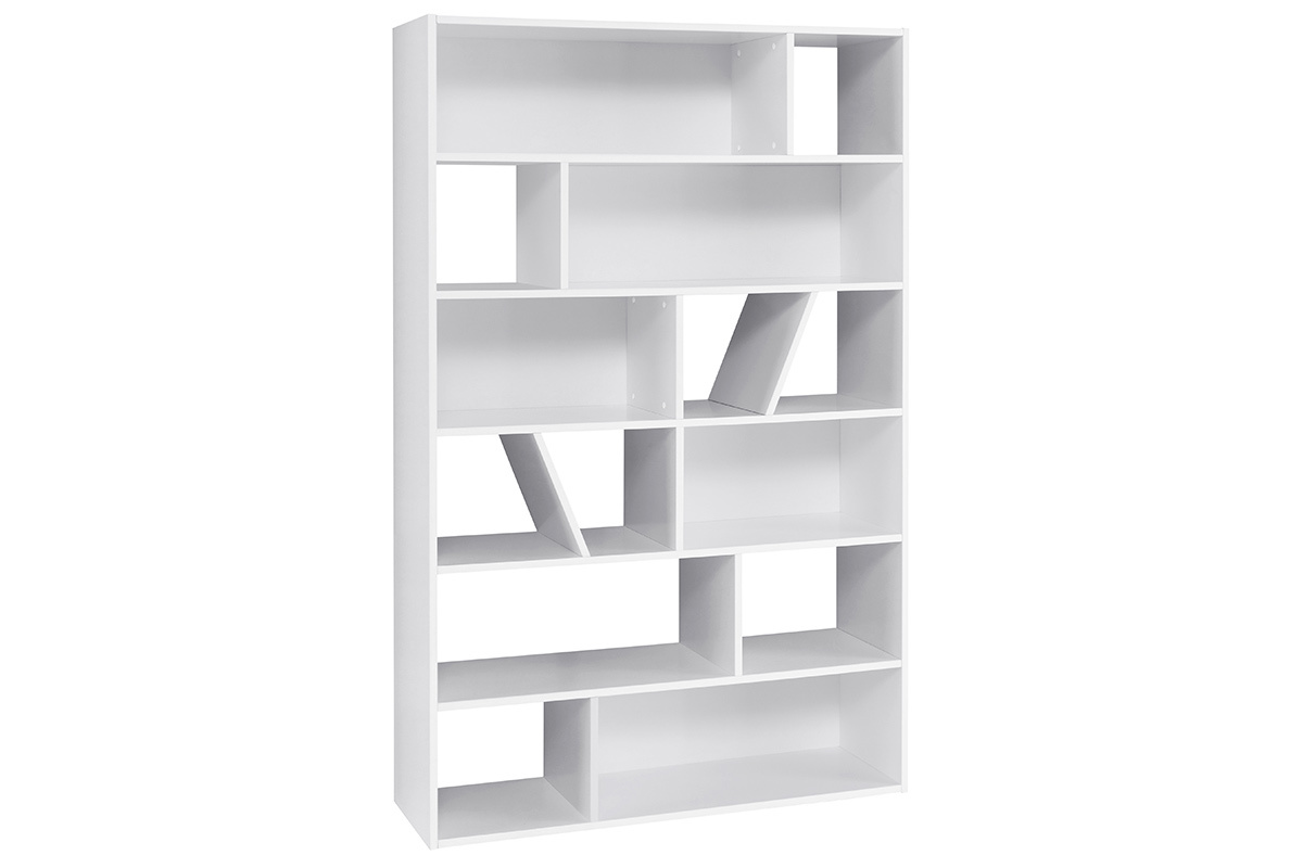Libreria design bianca AZTEQUE