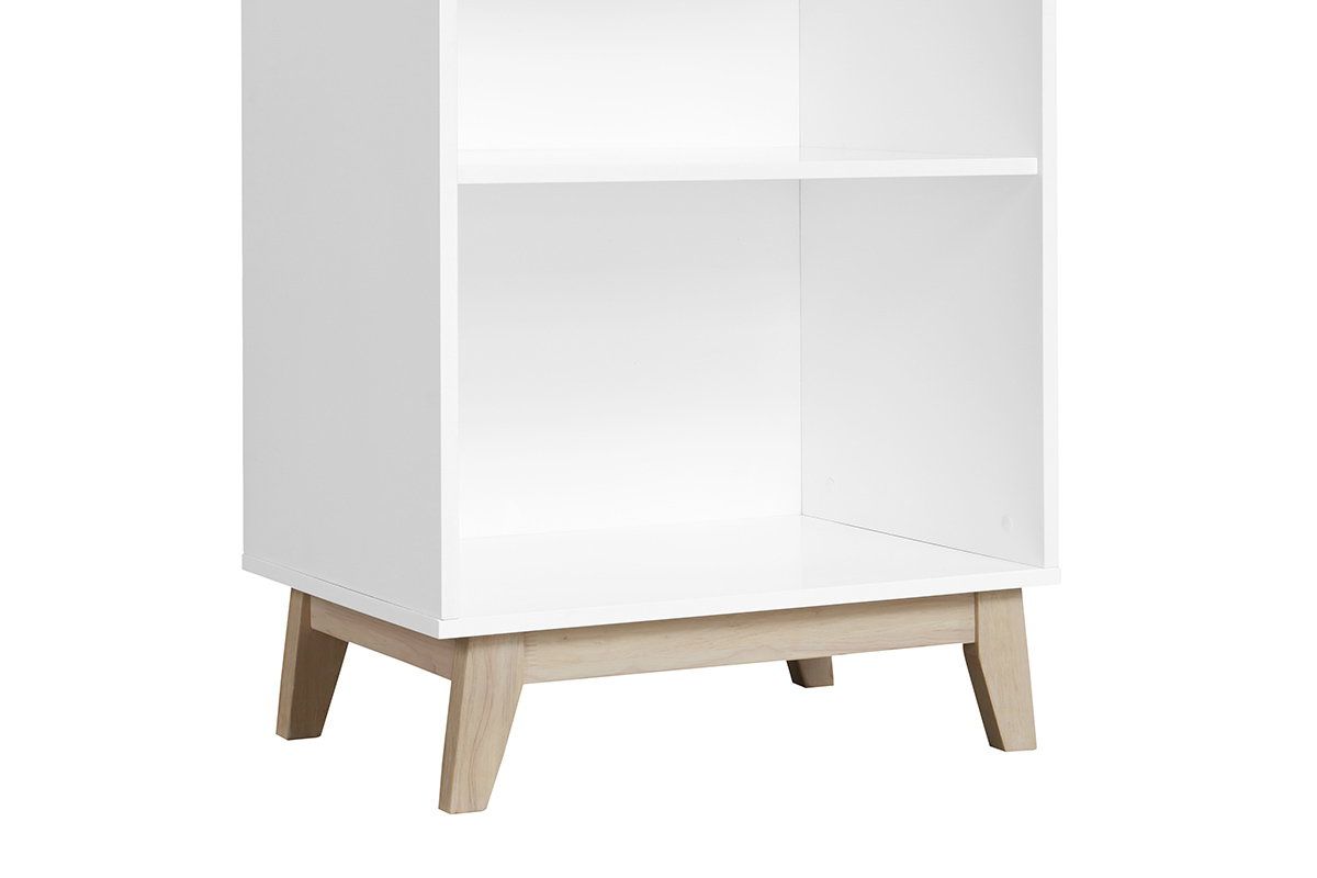 Libreria design Bianco con 4 ripiani LEENA