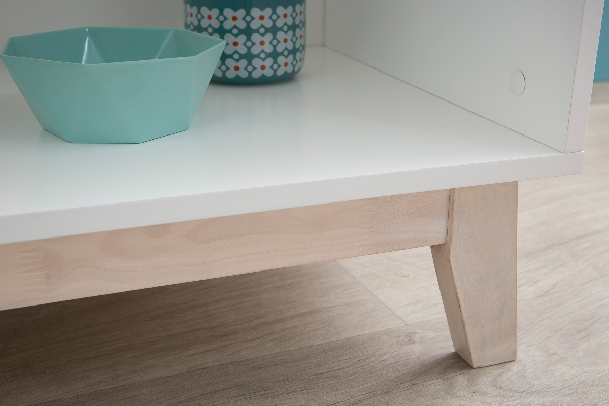 Libreria design Bianco con 4 ripiani LEENA