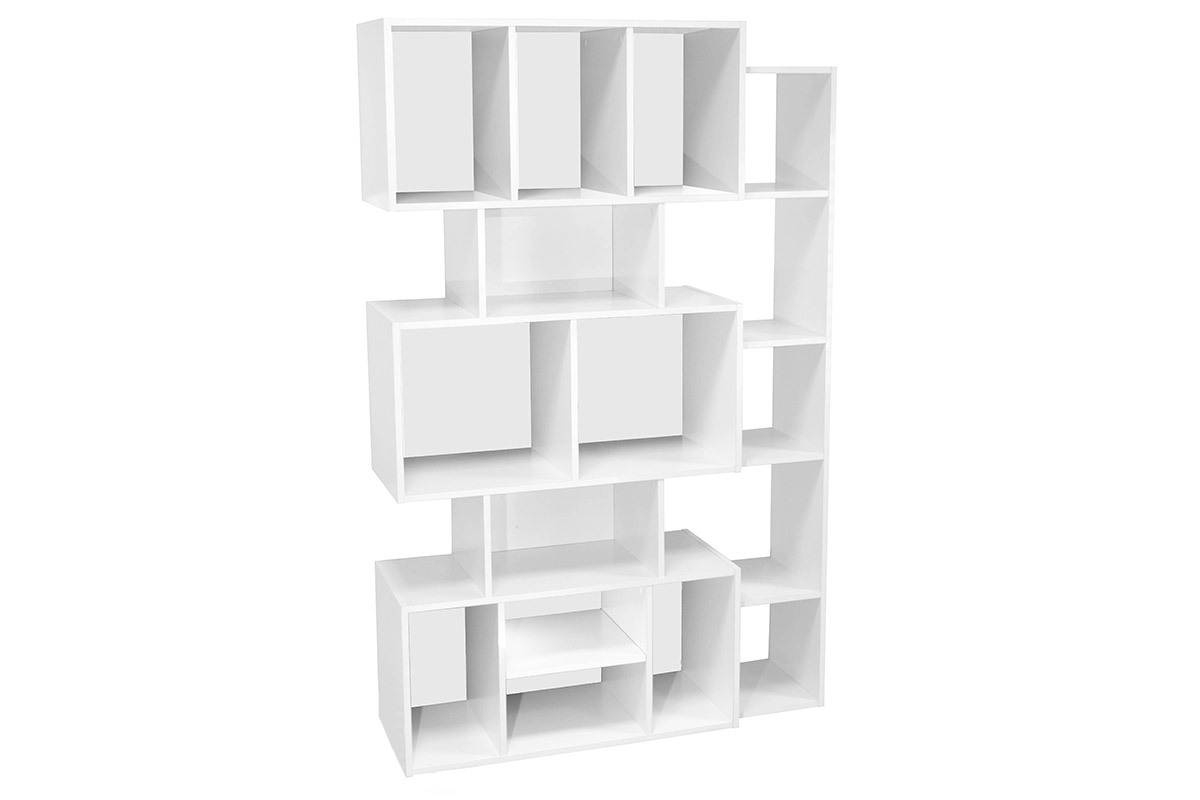 Libreria design Bianco con fondo Nero o Bianco FOLCO