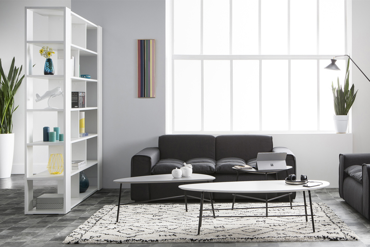 Libreria design bianco MUSSO