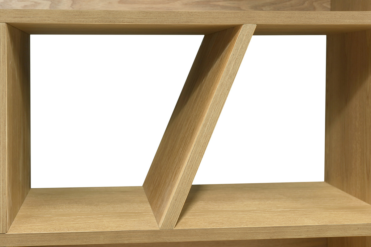 Libreria design frassino 60 cm AZTEQUE