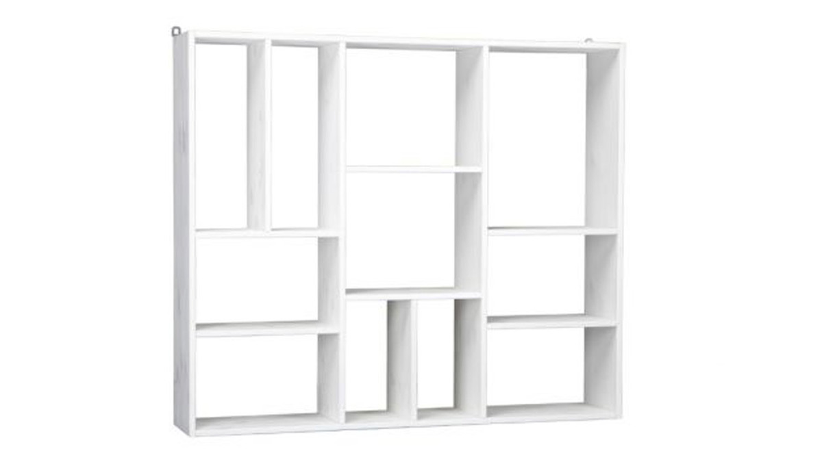 Libreria design in legno bianco CASYM