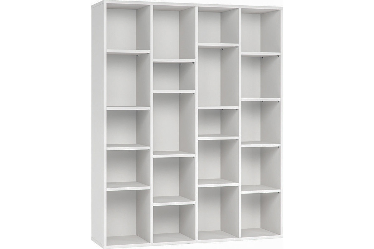 Libreria design in legno bianco RYTHM