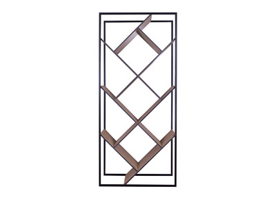 Libreria design in legno e metallo Nero TAULA