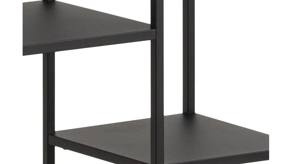 Libreria design in metallo nero H165 cm PODIUM