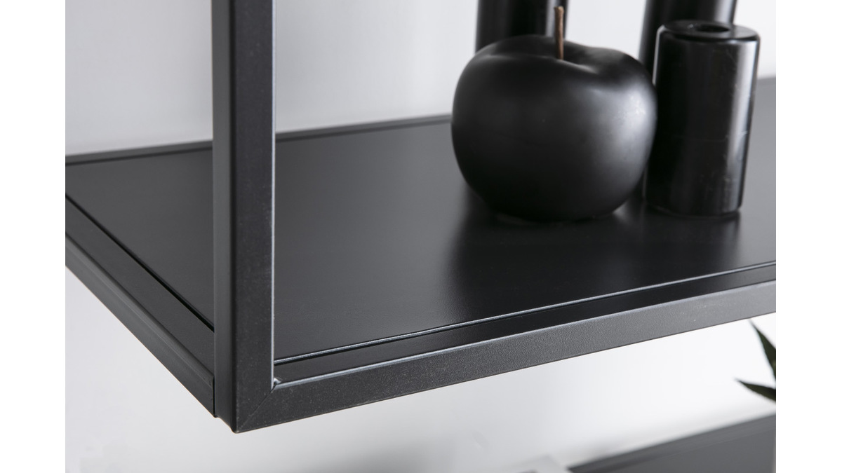 Libreria design in metallo Nero TETRIS