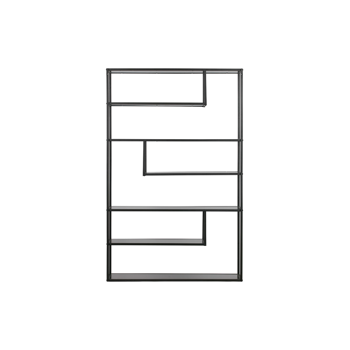 Libreria design in metallo Nero TETRIS