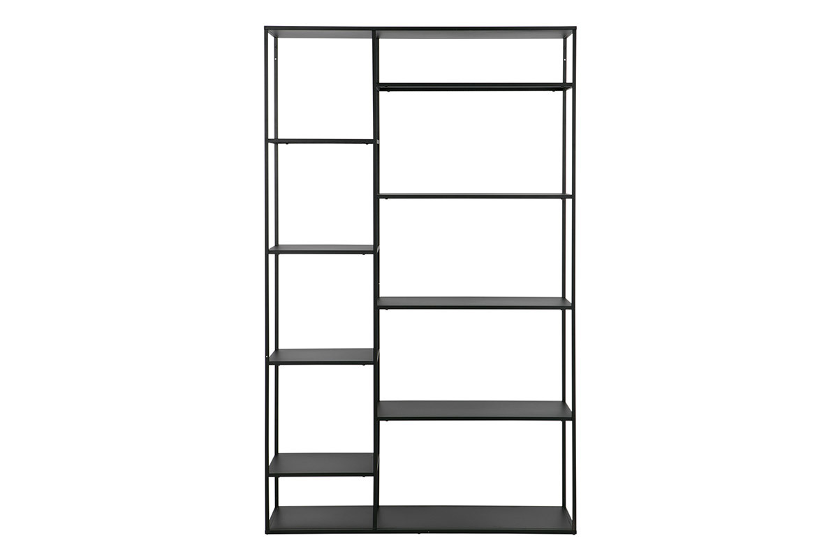 libreria design in metallo Nero ZEPPELIN