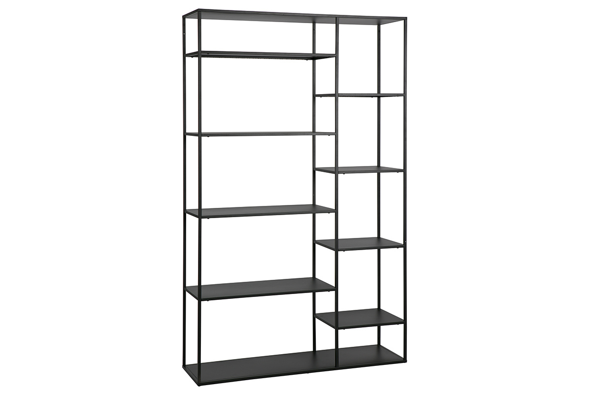 libreria design in metallo Nero ZEPPELIN