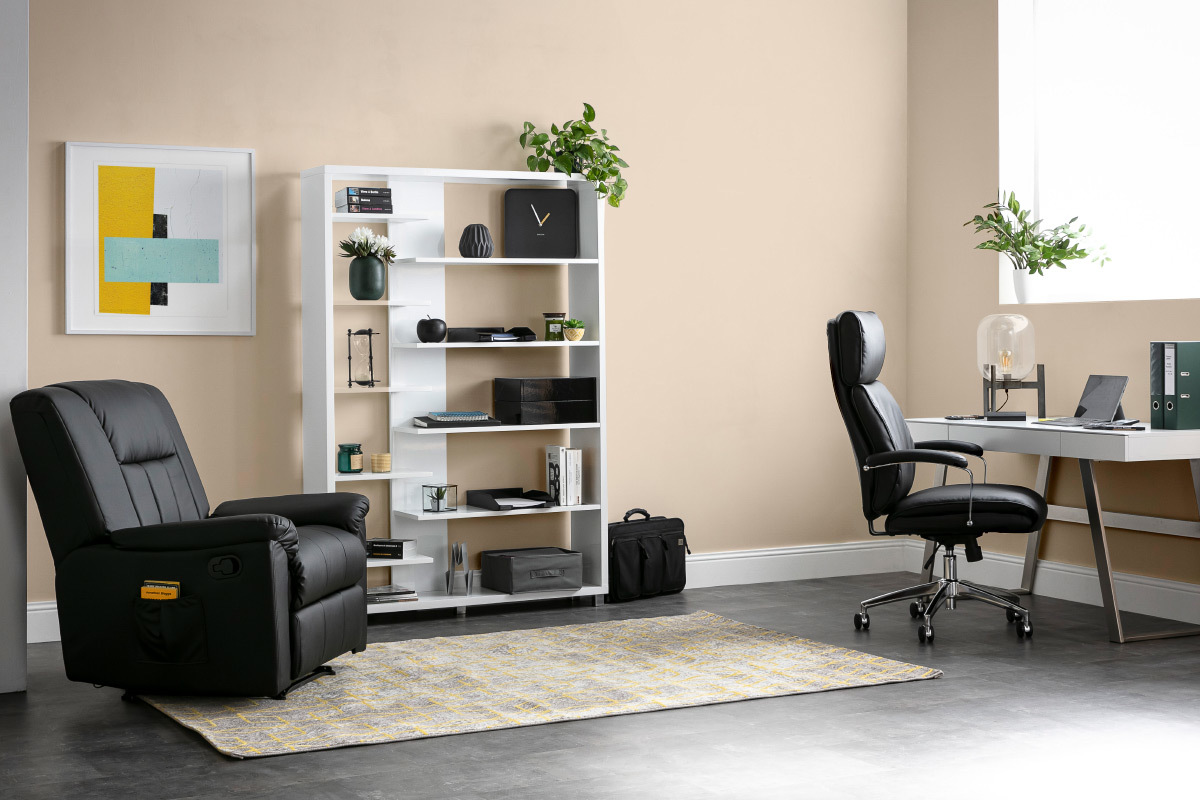 Libreria design laccata in bianco VIXY