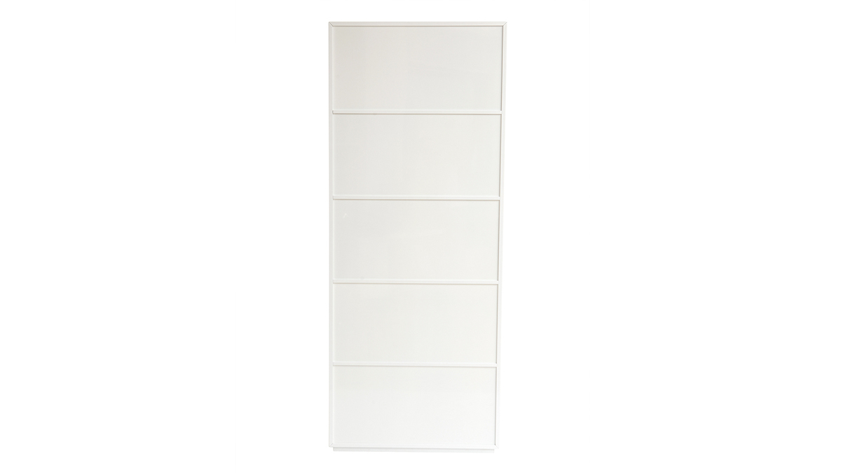 Libreria design modulabile Bianco e quercia JAZZ