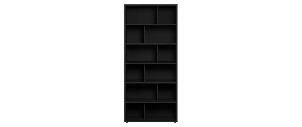 Libreria di design legno nero EPURE
