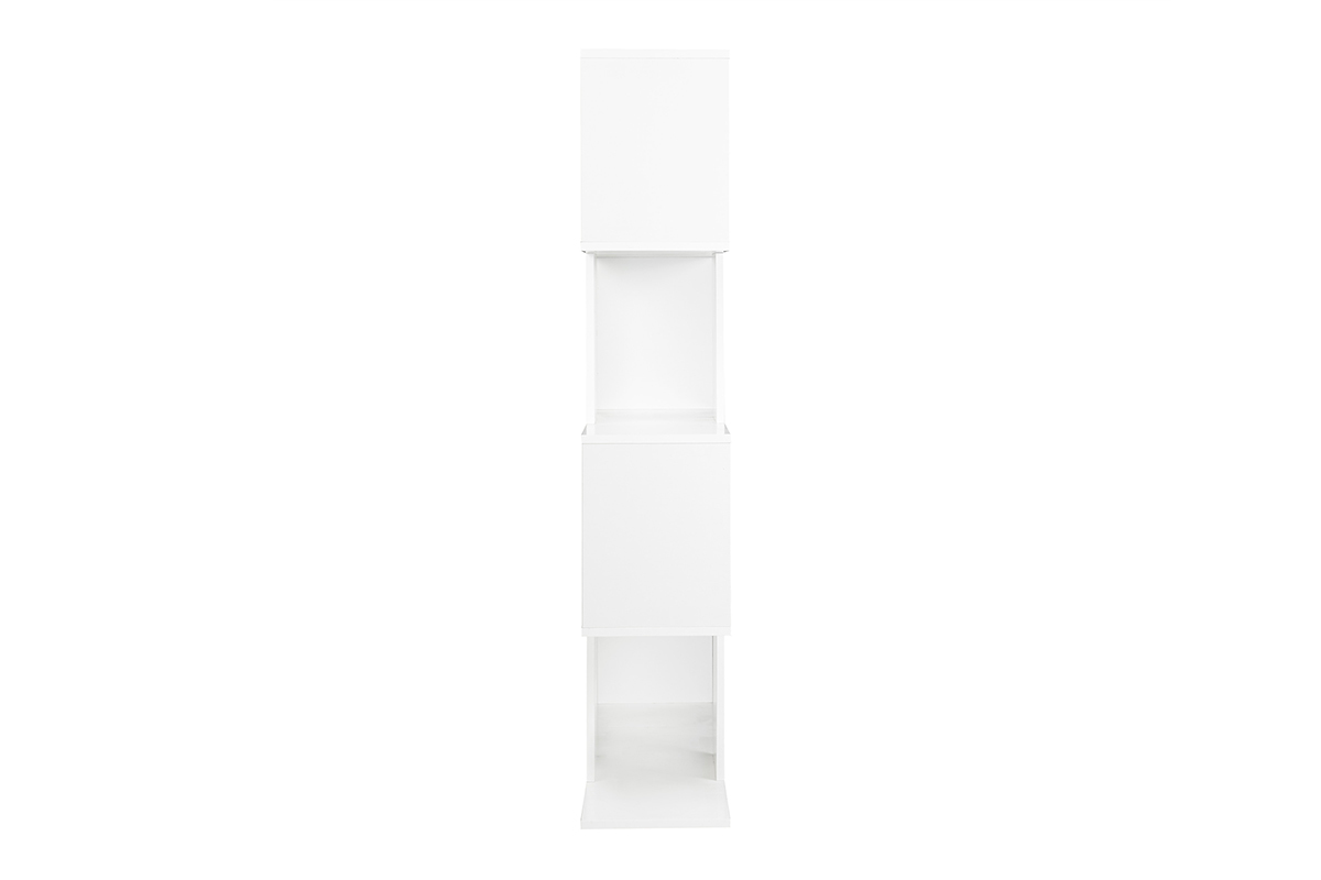 Libreria divisoria di design bianco laccato lucido H147 cm COMO