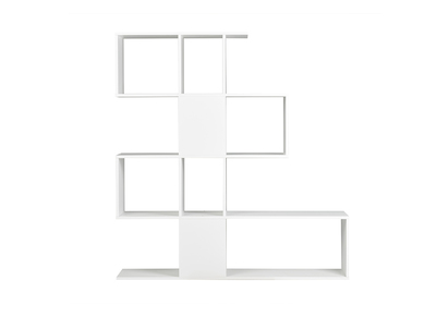 Libreria divisoria di design bianco laccato lucido H147 cm COMO