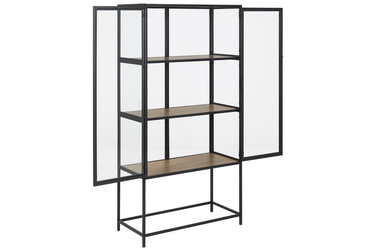 Libreria / espositore in vetro, legno e metallo H150 cm - TRESCA