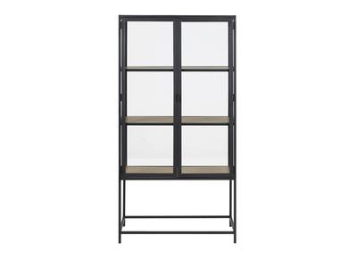 Libreria / espositore in vetro, legno e metallo H150 cm - TRESCA