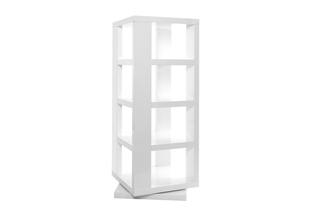 Libreria girevole design laccata bianco MAX
