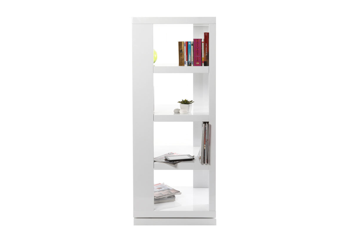 Libreria girevole design laccata bianco MAX