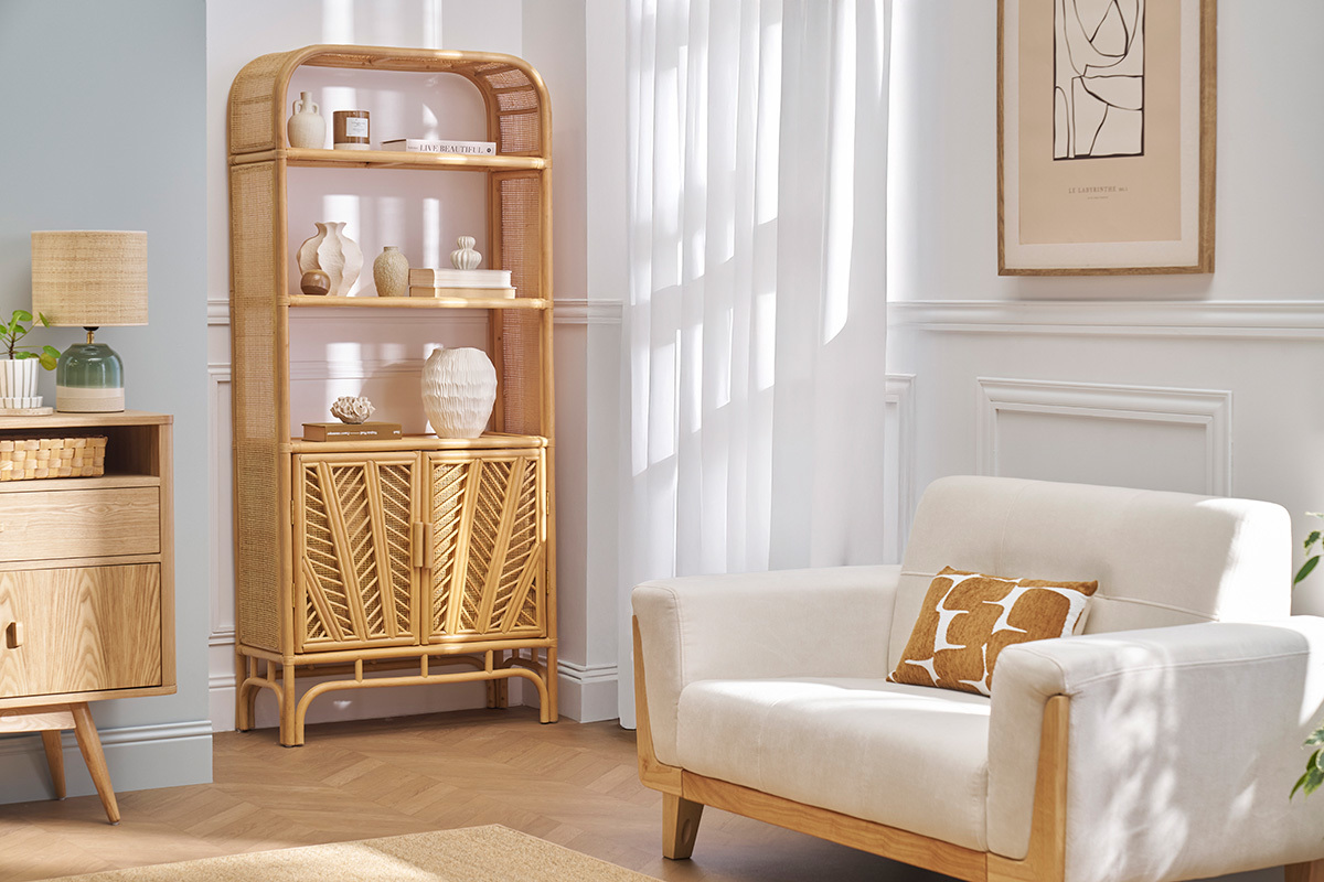 Libreria in rattan H180 cm GALON
