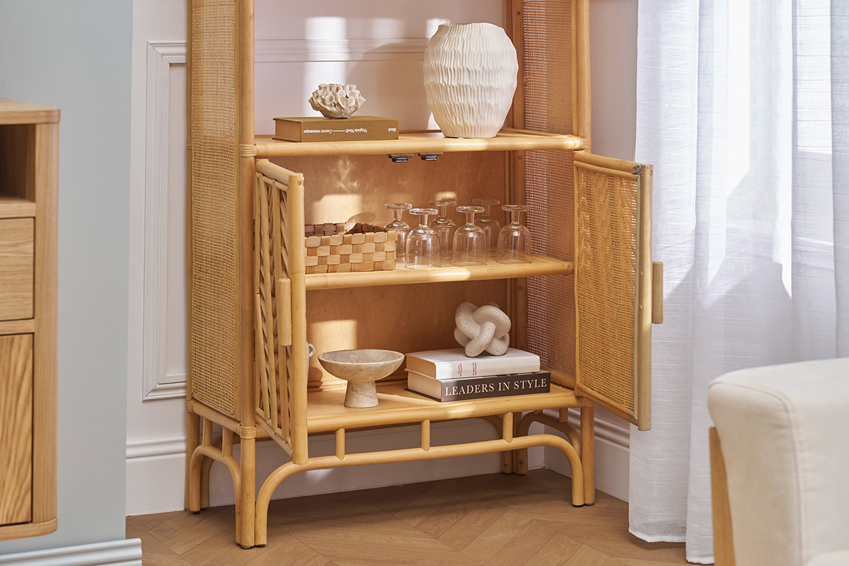 Libreria in rattan H180 cm GALON