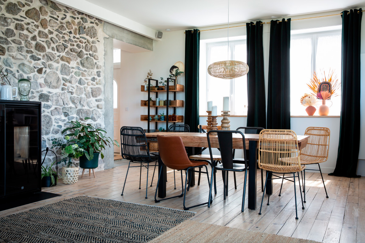 Libreria industriale in acacia e metallo nero L90 cm TAO