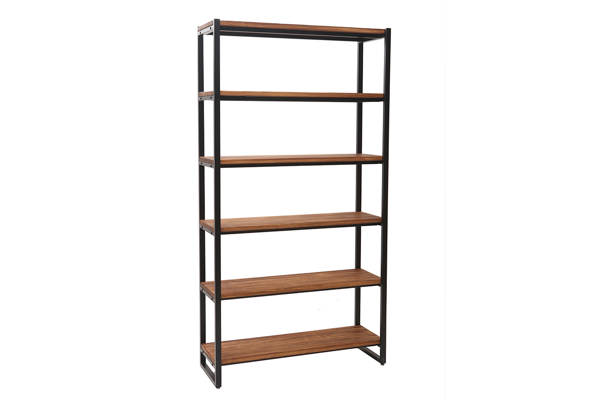 Libreria industriale metallo e legno ARISTOTE
