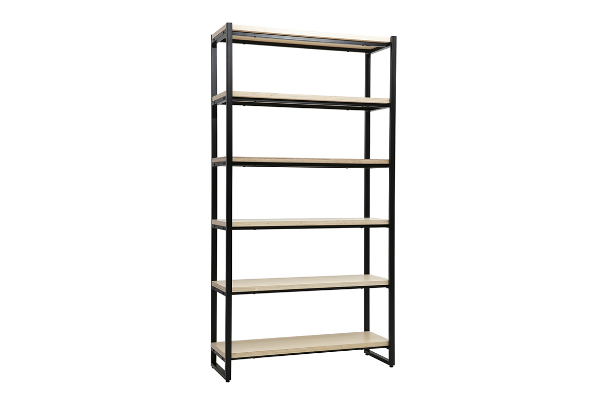 Libreria industriale metallo e legno ARISTOTE