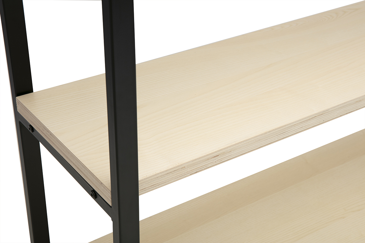 Libreria industriale metallo e legno ARISTOTE