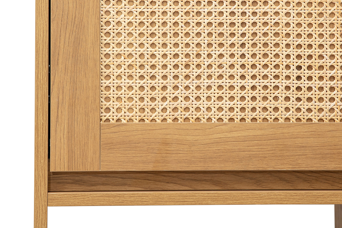 Libreria scaffale con ripiani finitura legno chiaro quercia L50 cm SEVILLA