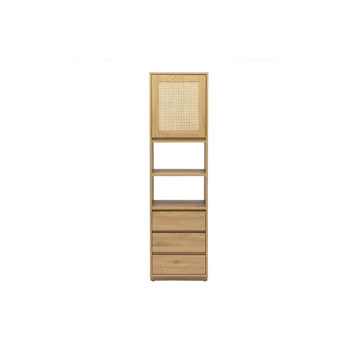 Libreria scaffale con ripiani finitura legno chiaro quercia L50 cm SEVILLA