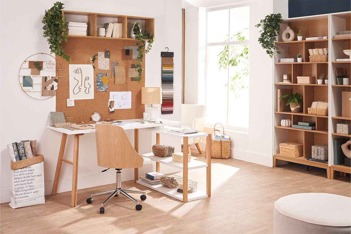 ECHE HOME - EXTREME libreria mini da scrivania in legno 6 scomparti