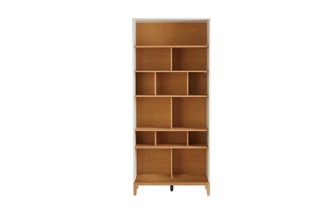 LAND·VOI Libreria Da Scrivania In Legno, Organizer Da Tavolo Con 5 Ripiani, Bianco (EDS01W) - 2